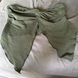 Green Striped Knit top